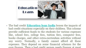 Bad Credit Education Loan - The Bright Future for Bad Credit Masses