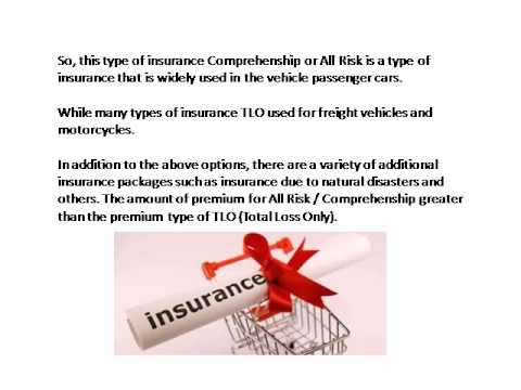 Types of Motor Vehicle Insurance
