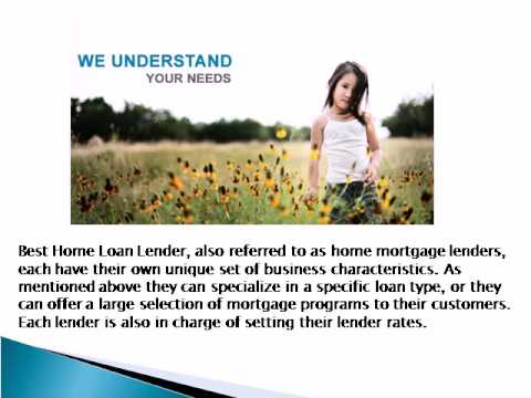 Selecting a Best Home Loan Lender