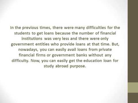 Get Education Loan In India