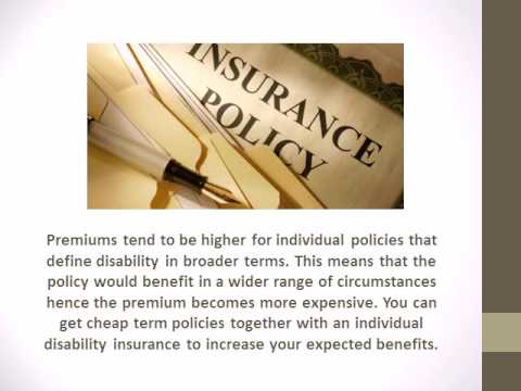Types of disability insurance